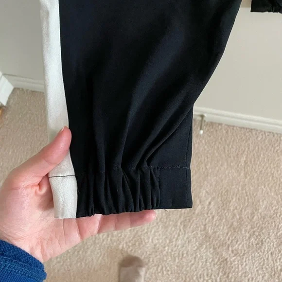 Aritzia Babaton Dexter Pants Black With White Stripe Size XS - Picture 3 of 8
